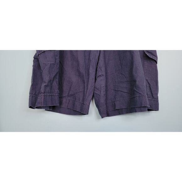 Mens Size 46 Rocawrar Navy Blue Cargo Shorts Lightweight Flat Front - Picture 2 of 6